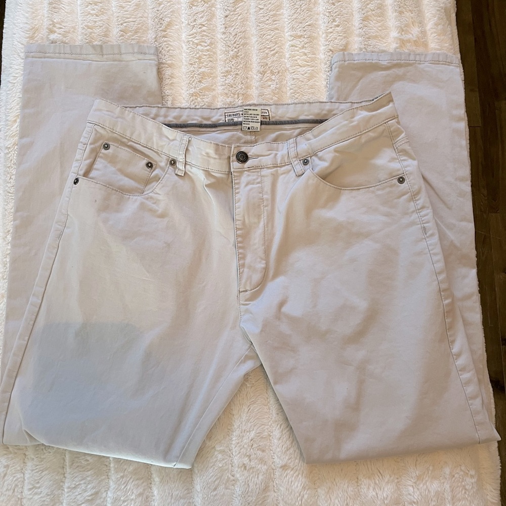 MENS KHAKI PANTS - SOME STAINS!!!